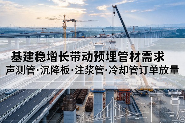 繁峙基建稳增长带动预埋监测管材需求，声测管、沉降板、注浆管订单持续放量